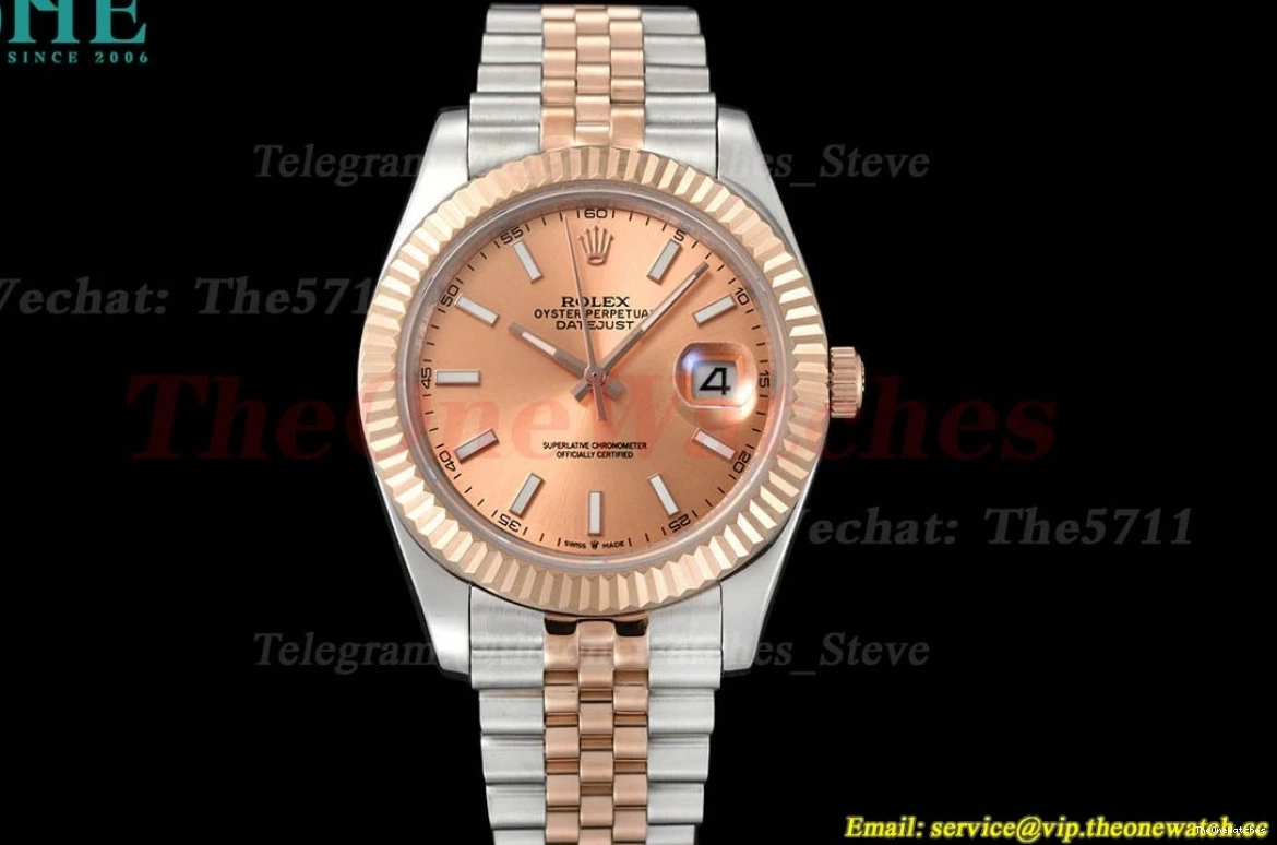 GDF MY8215 Stk RG Datejust 126331 41mm SS Jub Gold 0112